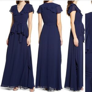 Shani Ruffle A-Line Gown